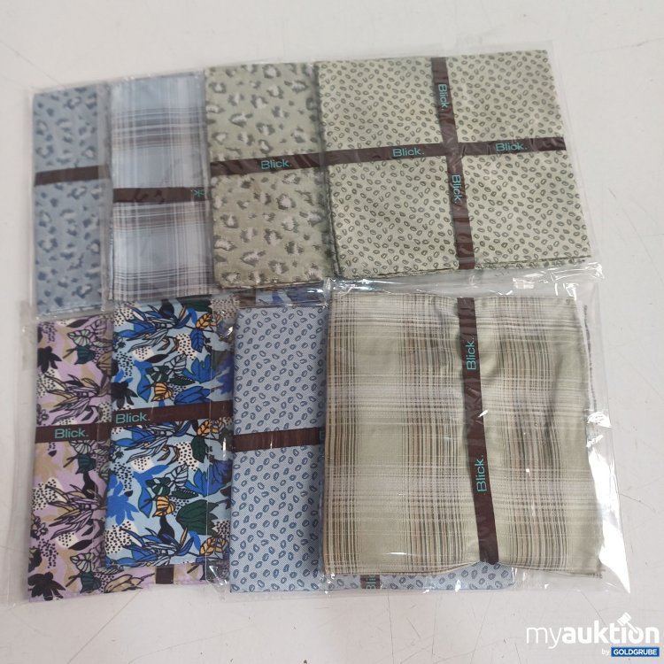 Artikel Nr. 983412: Blick 1 Set 8Stk diverse Seiden-Stoffe mit Muster, ca.32x32cm