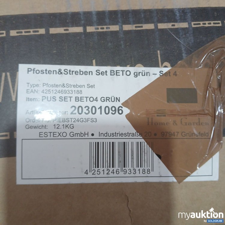 Artikel Nr. 992412: Home & Garden Pfosten&Streben Set Beto grün 4 Art.nr 20301096
