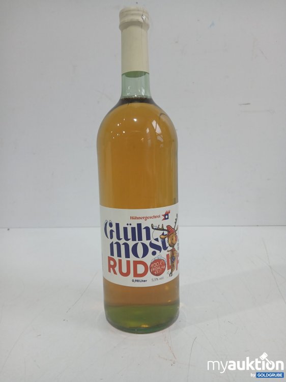 Artikel Nr. 997412 Artikel Nr. 997412: Hühnergschrei Glühmost Rudolf 0,98l
