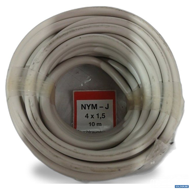 Artikel Nr. 448413 Artikel Nr. 448413: NYM-J Elektrokabel 4 x 1,5 mm² 10 m grau