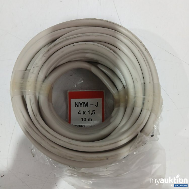 Artikel Nr. 448413 Artikel Nr. 448413: NYM-J Elektrokabel 4 x 1,5 mm² 10 m grau