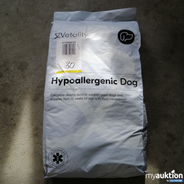 Artikel Nr. 682413: Vetality Hypoallergenic Hundefutter 10 kg