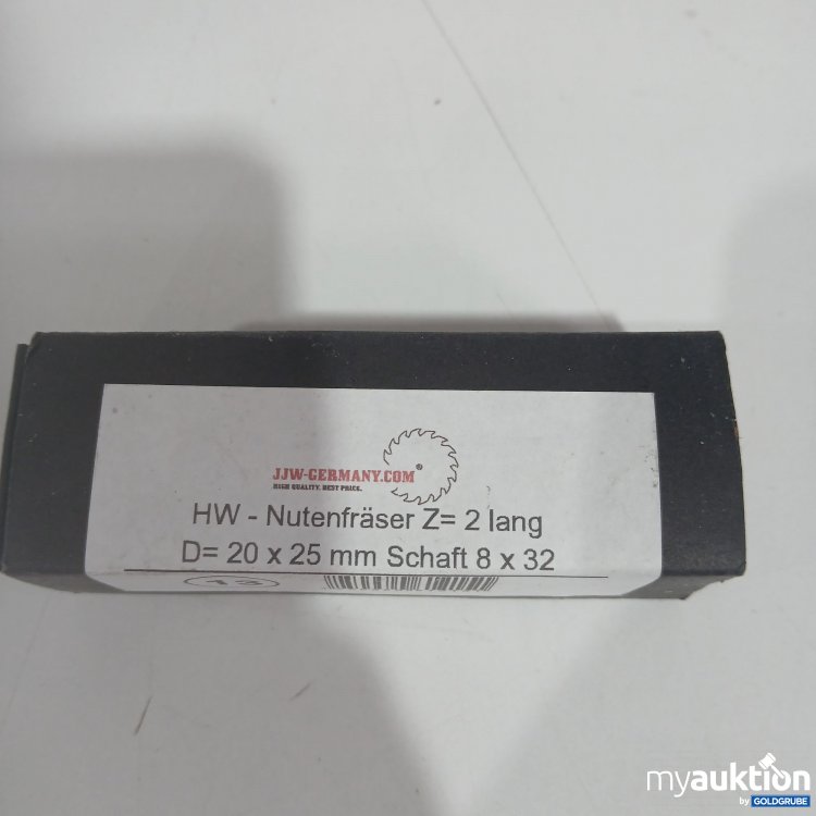 Artikel Nr. 845413 Artikel Nr. 845413: JJW HW-Nutenfräser Z=2lang D=20x25mm Schaft 8x32