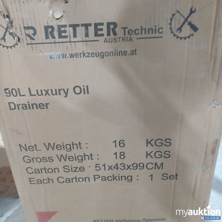 Artikel Nr. 906413 Artikel Nr. 906413: Retter 90l Luxury Oil Drainer RTH5046