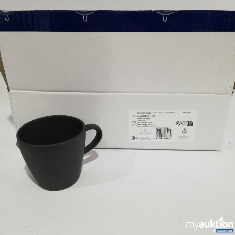 Artikel Nr. 385414 Artikel Nr. 385414: Villeroy und Boch Manufaktur Rock Kaffeeobertassen 6er