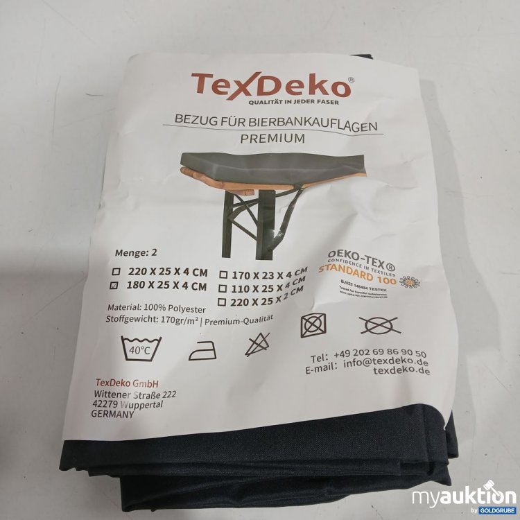 Artikel Nr. 442414: TexDeko Bezug für Bierbankauflagen Premium 180x25x4cm