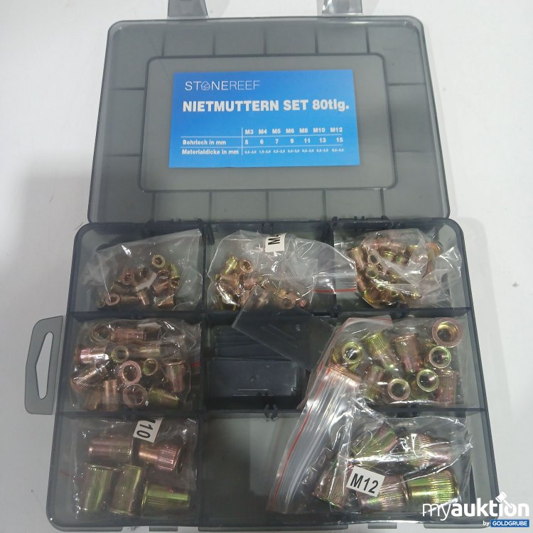 Artikel Nr. 870414 Artikel Nr. 870414: Stonereef Nietmuttern Set 80tlg.