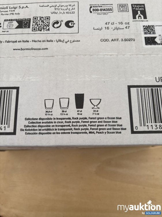 Artikel Nr. 921414: Bormioli Rocco Diamond Trinkgläser 16 oz