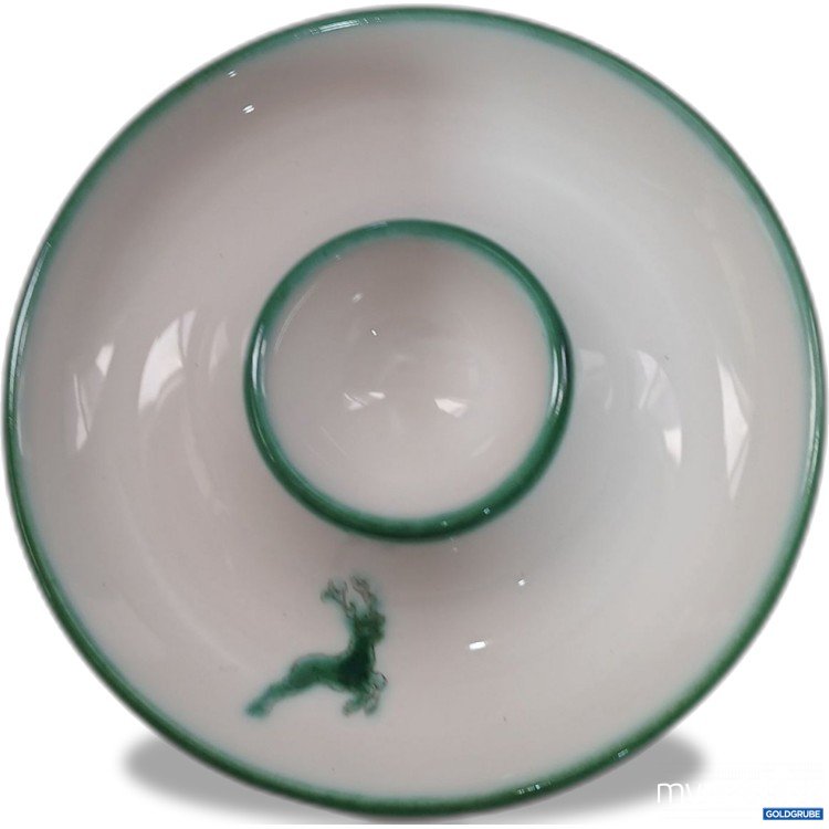Artikel Nr. 954414: Gmundner Keramik Set 3x Grüner Hirsch Eierbecher 12cm 