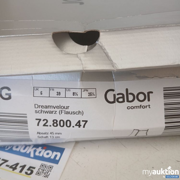 Artikel Nr. 957414: Gabor Dreamvelour schwarz Flausch Stiefeletten