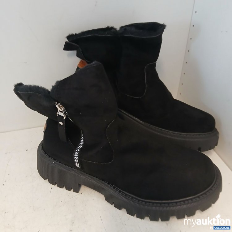 Artikel Nr. 963414: Schwarze Stiefel mit Reißverschluss