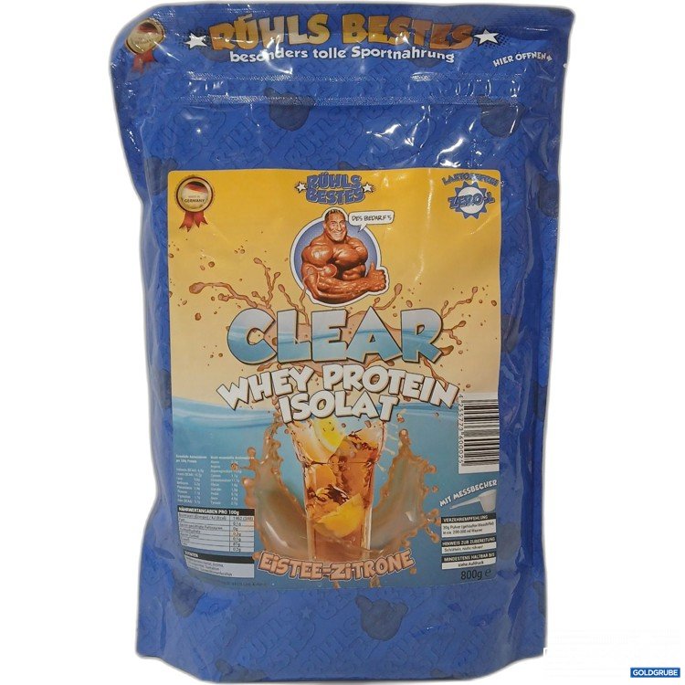 Artikel Nr. 970414 Artikel Nr. 970414: Rühls Bestes Clear Whey Protein Isolat Eistee-Zitrone Geschmack 800g