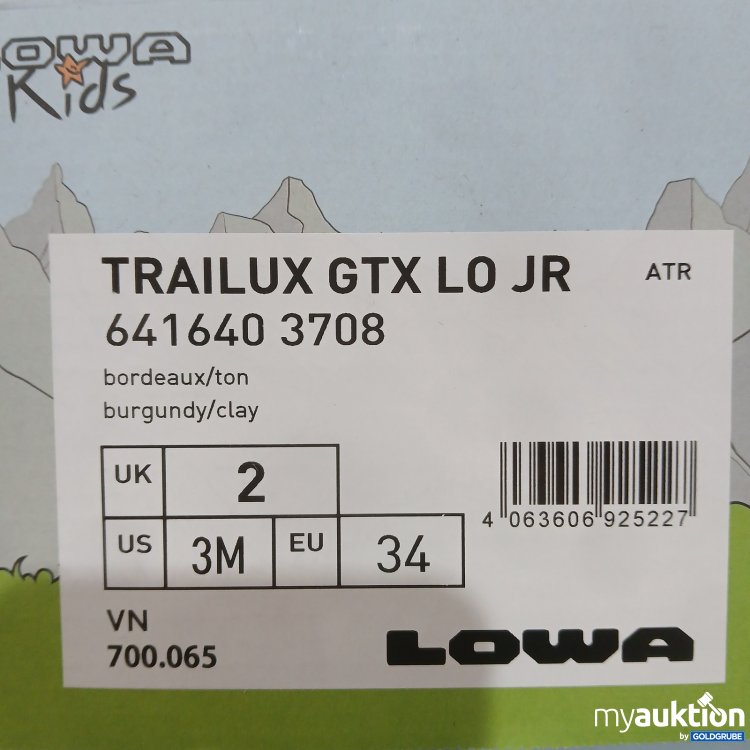 Artikel Nr. 462415: Lowa Trailux GTX LO JR Größe 34