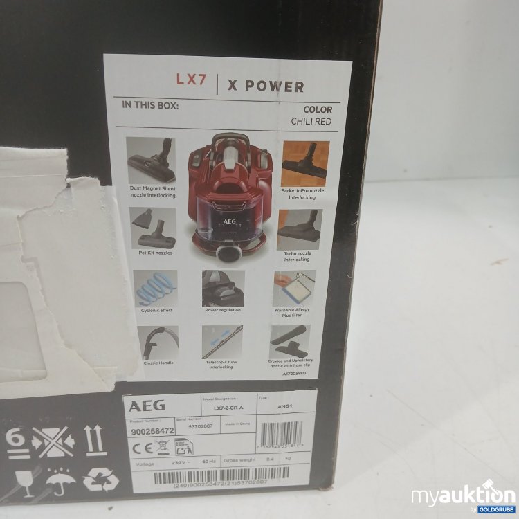 Artikel Nr. 465415 Artikel Nr. 465415: AEG LX7 X Power Staubsauger Chili Red