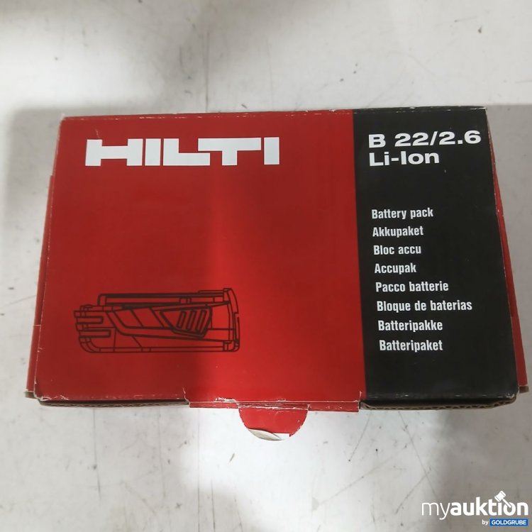 Artikel Nr. 934415 Artikel Nr. 934415: HILTI B 22/2.6 Li-Ion Akku-Paket