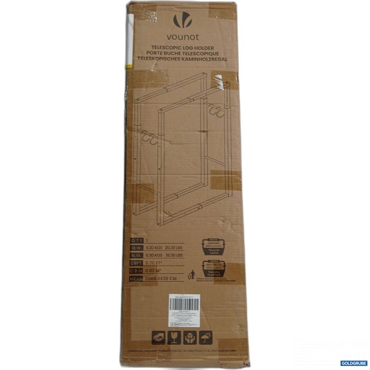 Artikel Nr. 950415: Vounot Teleskopisches Kaminholzregal 