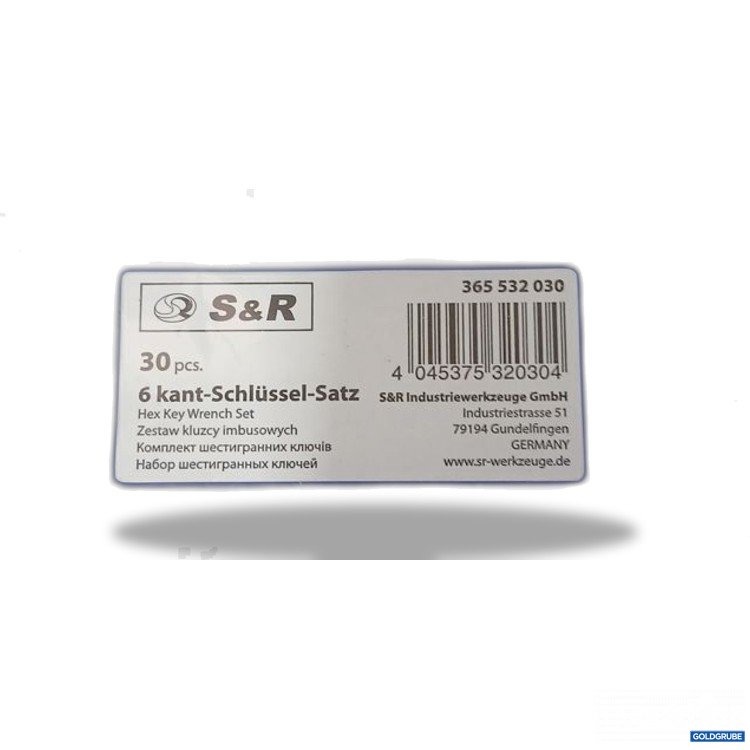 Artikel Nr. 951415: S&R 6-Kant-Schlüsselsatz 30 pcs