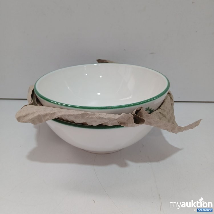 Artikel Nr. 954415: Gmundner Keramik Set 2 x Grüner Hirsch Bowl 17 cm