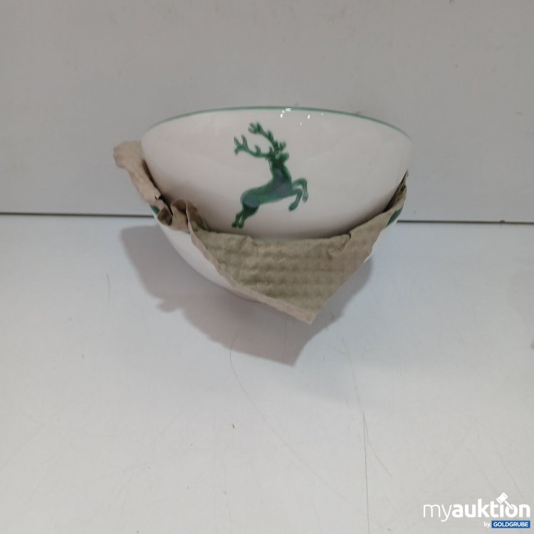 Artikel Nr. 954415: Gmundner Keramik Set 2 x Grüner Hirsch Bowl 17 cm