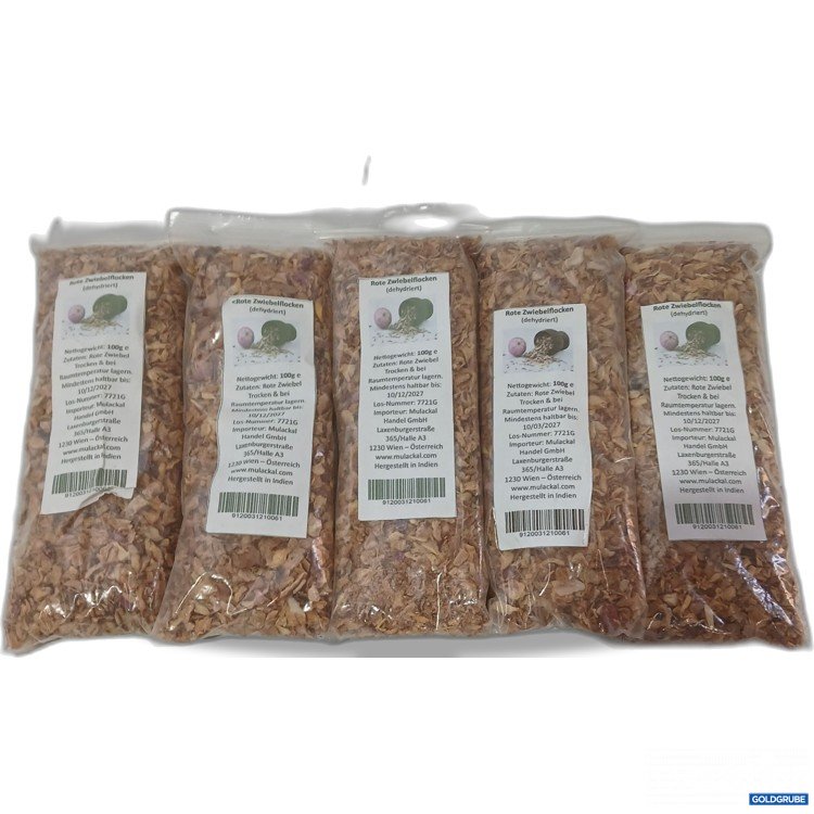 Artikel Nr. 970416 Artikel Nr. 970416: Rote Zwiebelflocken Dehydriert 5×100g