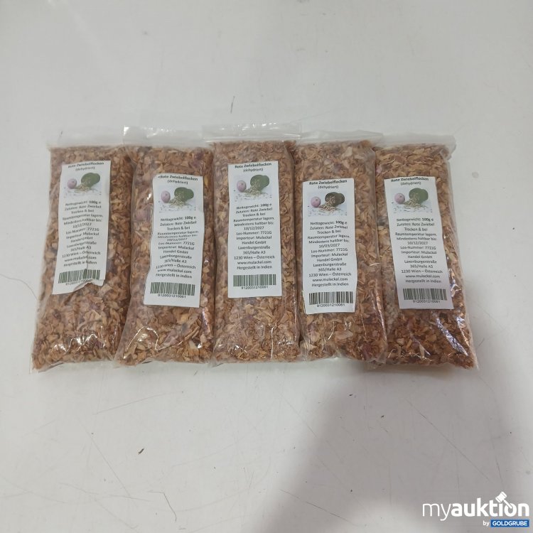 Artikel Nr. 970416 Artikel Nr. 970416: Rote Zwiebelflocken Dehydriert 5×100g