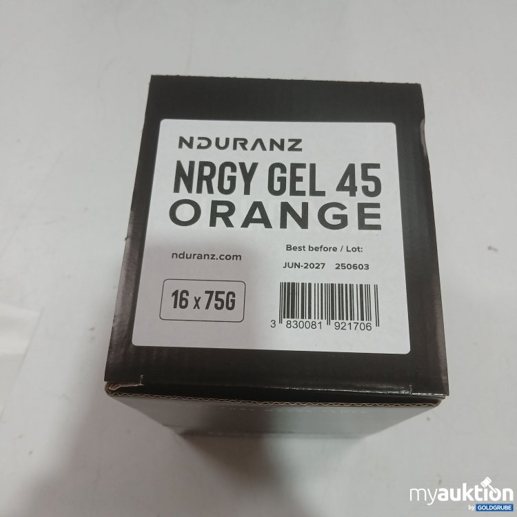 Artikel Nr. 980416 Artikel Nr. 980416: Nduranz Nrgy Gel 45 Orange 16x75g