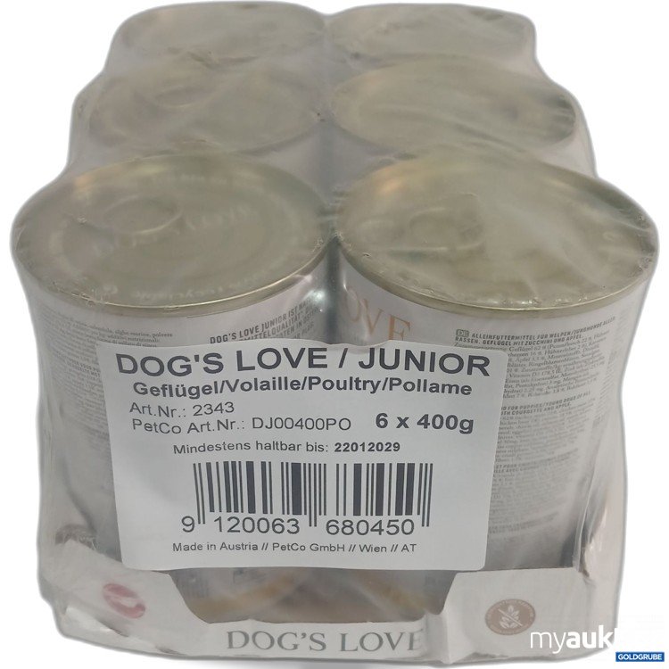 Artikel Nr. 981416: Dogs Love Junior Geflügel 6x400g 
