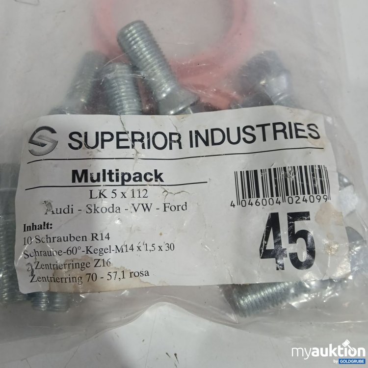Artikel Nr. 442417: SUPERIOR INDUSTRIES Multipack LK 5 x 112 R14  Schrauben 19Stk