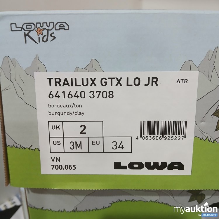 Artikel Nr. 462417: Lowa Trailux GTX LO JR Größe 34