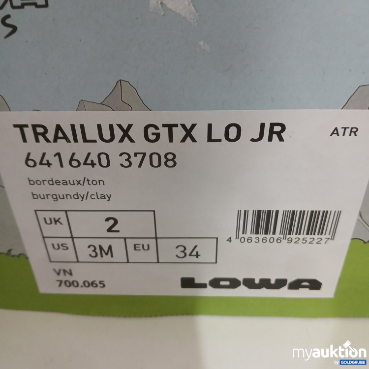 Artikel Nr. 462417: Lowa Trailux GTX LO JR Größe 34