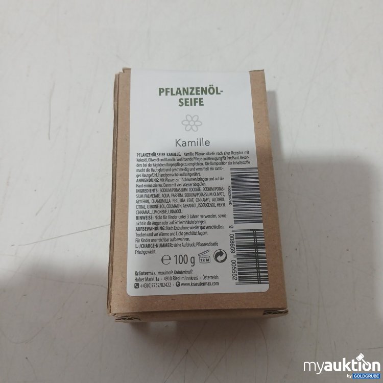 Artikel Nr. 469417: Kräutermax Pflanzenölseife Kamille 100 g