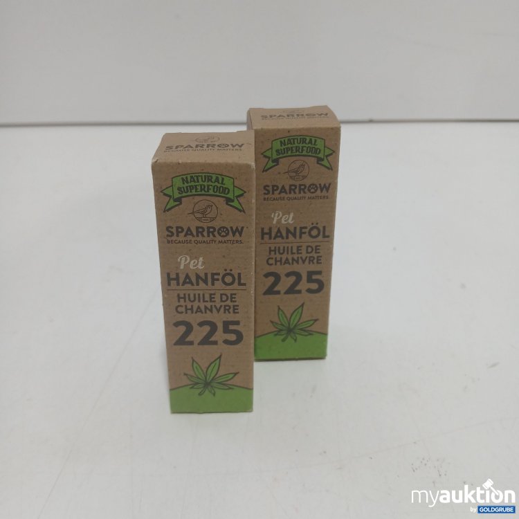 Artikel Nr. 522417 Artikel Nr. 522417: Sparrow Pet Hanföl 225 2x10ml