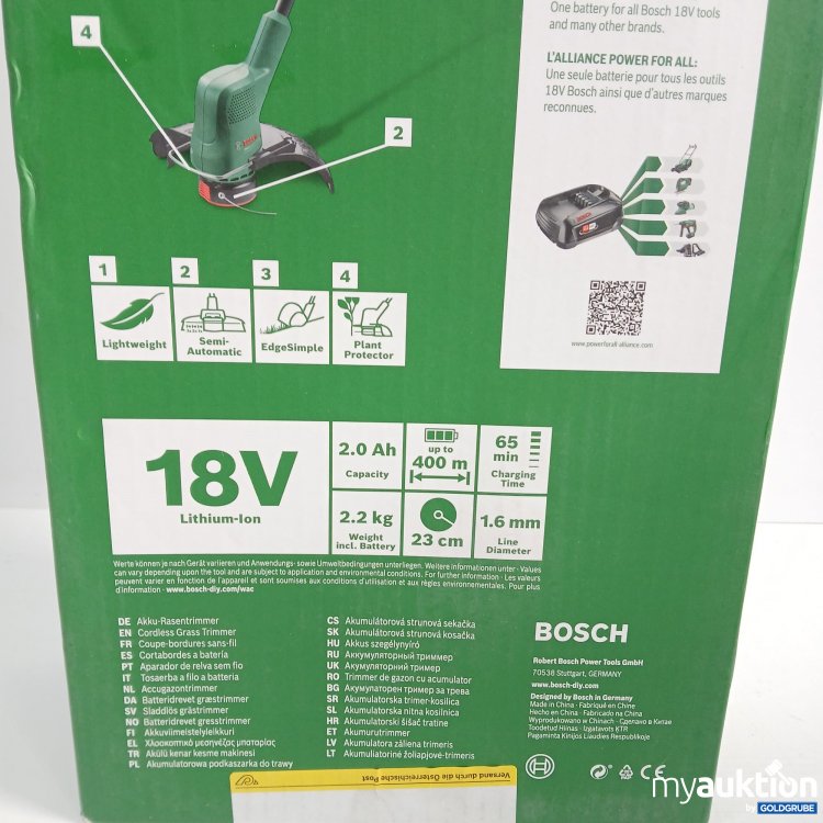 Artikel Nr. 865417: BOSCH Easy Grass Cut Akku- Rasentrimmer 18V-230