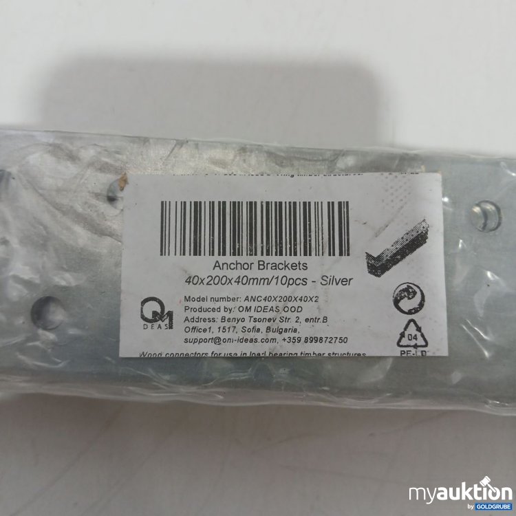 Artikel Nr. 993417 Artikel Nr. 993417: Anchor Brackets 40x200x40mm 10Stk
