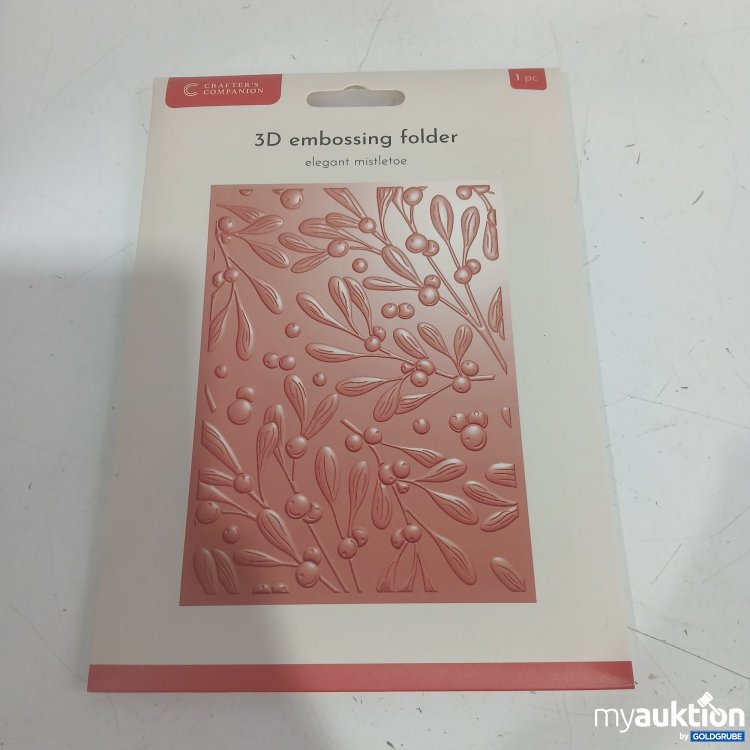 Artikel Nr. 996417 Artikel Nr. 996417: Crafter's Companion 3D embossing folder elegant mistletoe 1Pc.