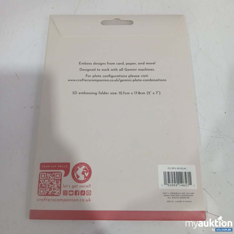 Artikel Nr. 996417 Artikel Nr. 996417: Crafter's Companion 3D embossing folder elegant mistletoe 1Pc.