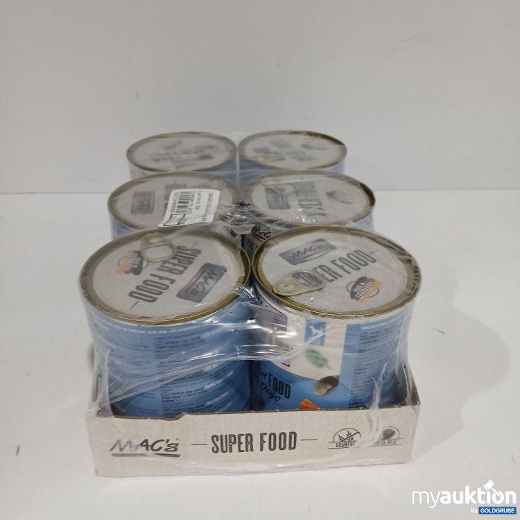 Artikel Nr. 808418: Mac's Hundefutter Lachs mit Spinat 6x800g