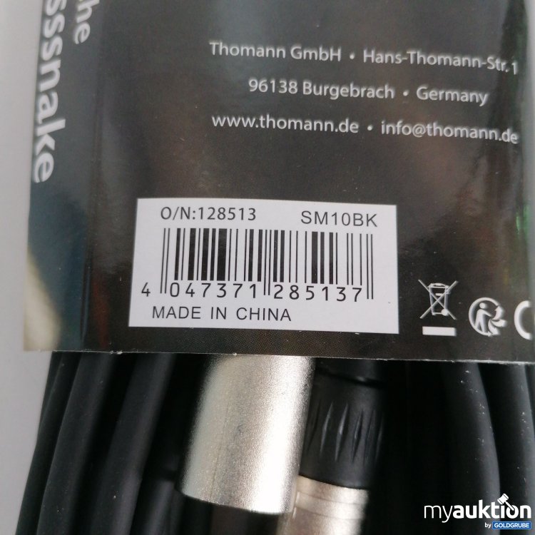 Artikel Nr. 832418 Artikel Nr. 832418: The snake Professional Audio Cable SM10BK