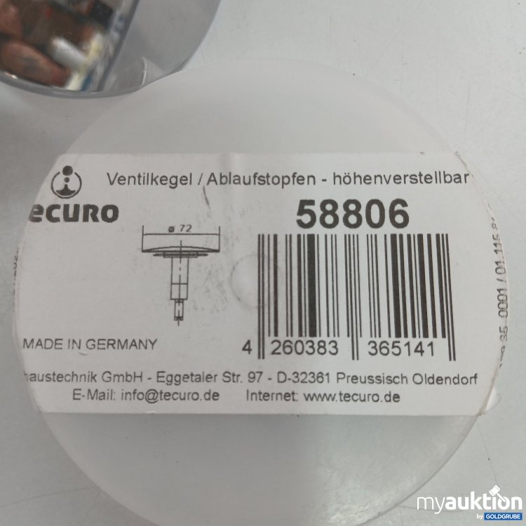 Artikel Nr. 843418 Artikel Nr. 843418: Tecuro Ventilkegel 58806