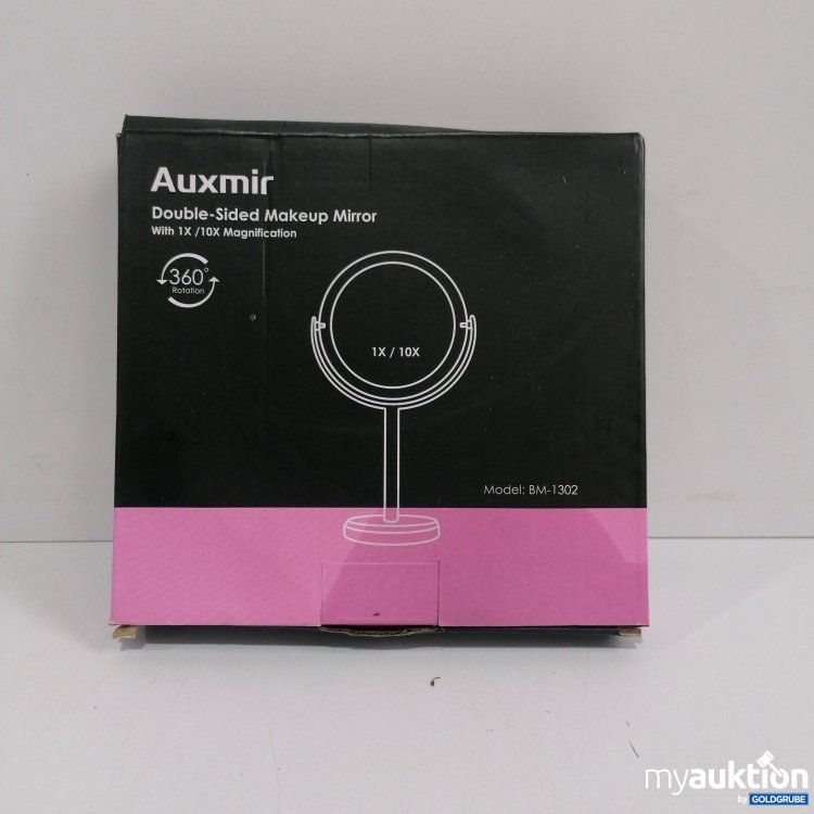 Artikel Nr. 859418: Auxmir BM 1302 doppelseitiger Make up Spiegel, 1x/10x Vergrößerung 