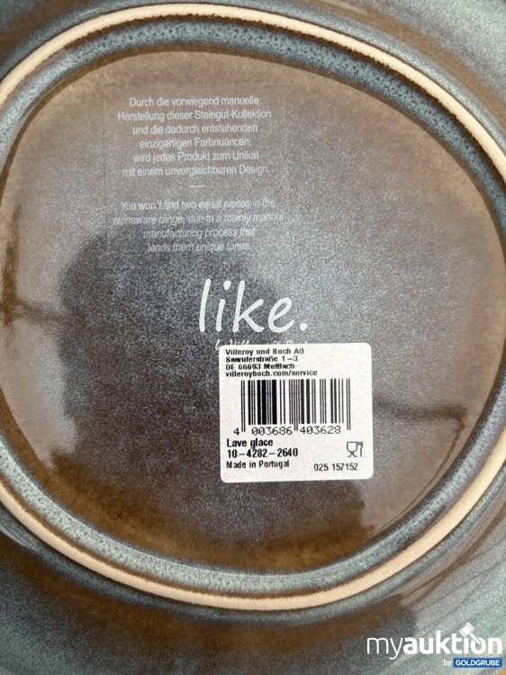 Artikel Nr. 921418: Villeroy & Boch Lave glace Frühstücksteller 22 cm