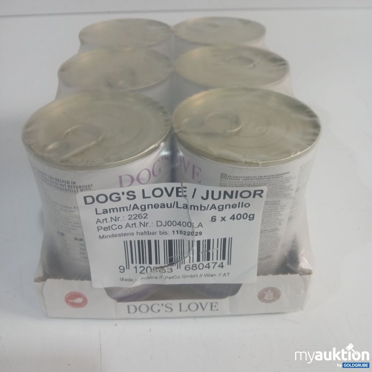 Artikel Nr. 981418 Artikel Nr. 981418: Dogs Love Junior Lamm 6x400g
