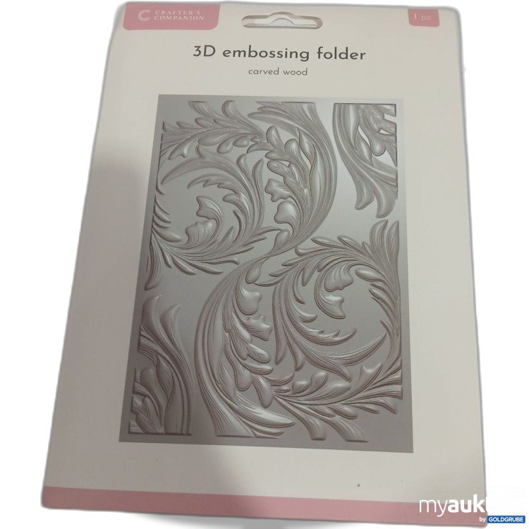 Artikel Nr. 996418 Artikel Nr. 996418: Crafter's Companion 3D embossing folder carved wood 1Pc.
