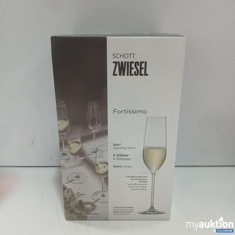 Artikel Nr. 447419 Artikel Nr. 447419: SCHOTT ZWIESEL Fortissimo Sekt 4 Gläser 240ml
