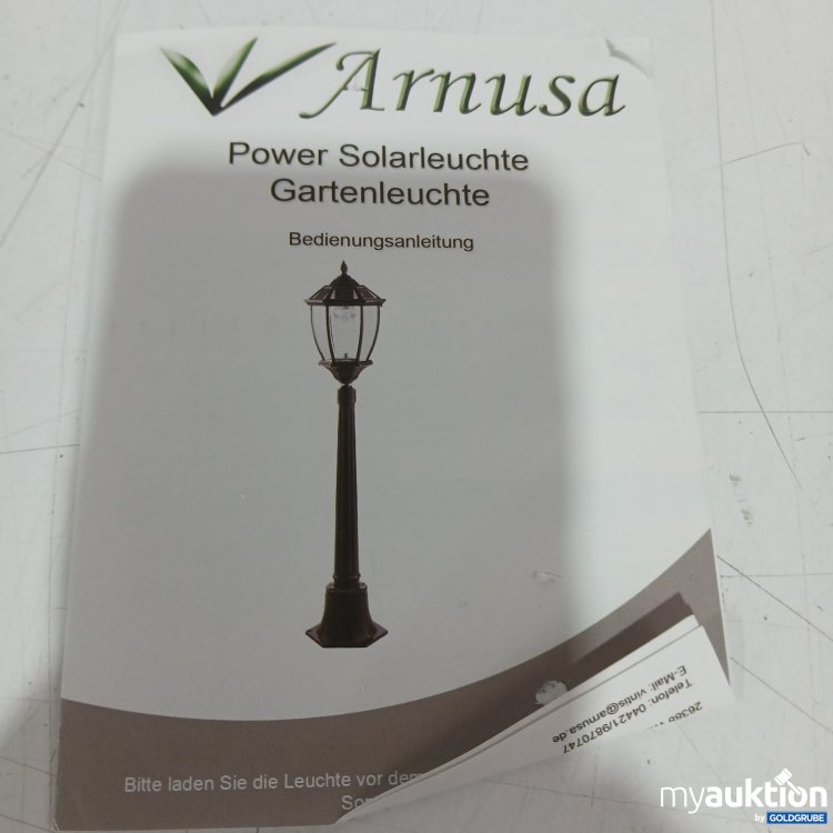 Artikel Nr. 448419 Artikel Nr. 448419: Arnusa Power Solarleuchte Gartenleuchte