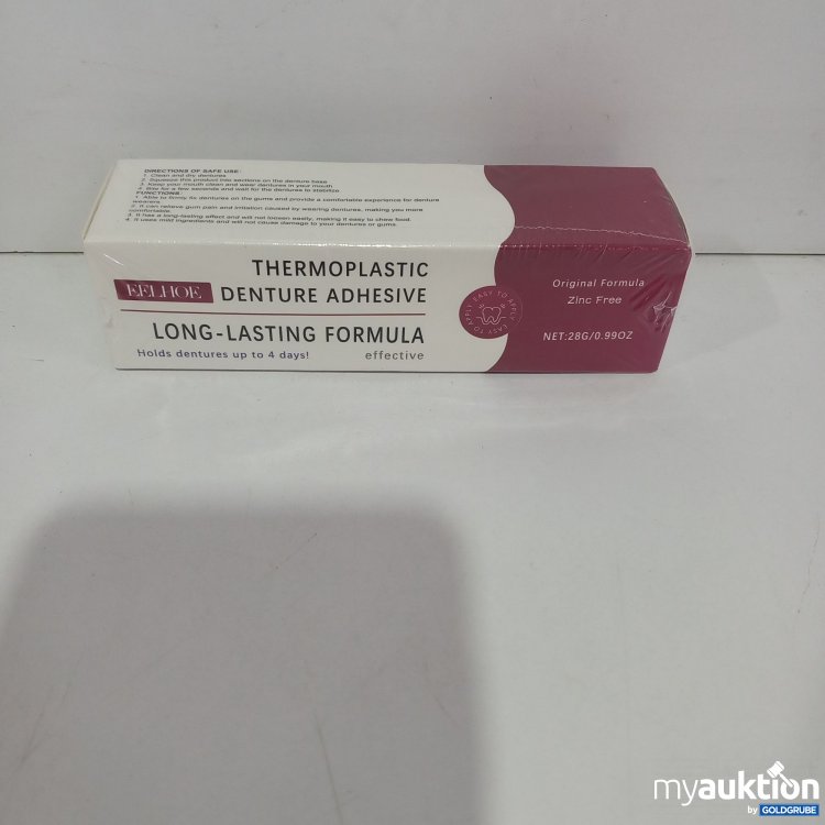 Artikel Nr. 521419 Artikel Nr. 521419: Eelhoe Thermoplastic Denture Adhesive 28g