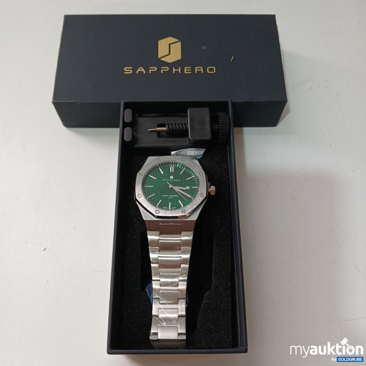 Artikel Nr. 862419 Artikel Nr. 862419: Sapphero Uhren Herren Quarzwerk Silber Edelstahl