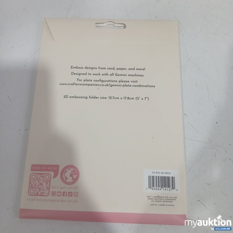 Artikel Nr. 996419: Crafter's Companion 3D embossing folder crystal chandelier 1Pc. 