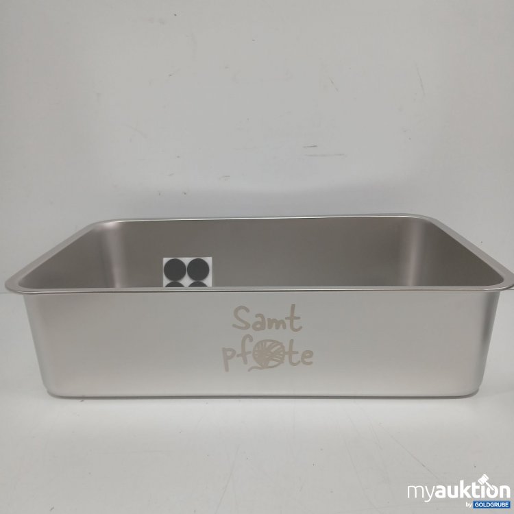 Artikel Nr. 446420 Artikel Nr. 446420: Samt Pfote Katzenklo Edelstahl ca 60x40x15cm