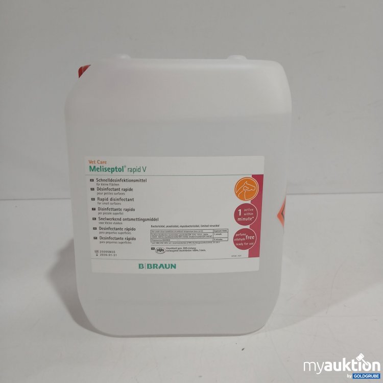 Artikel Nr. 866420 Artikel Nr. 866420: Vet Care Meliseptol Schnelldesinfektionsmittel 5L